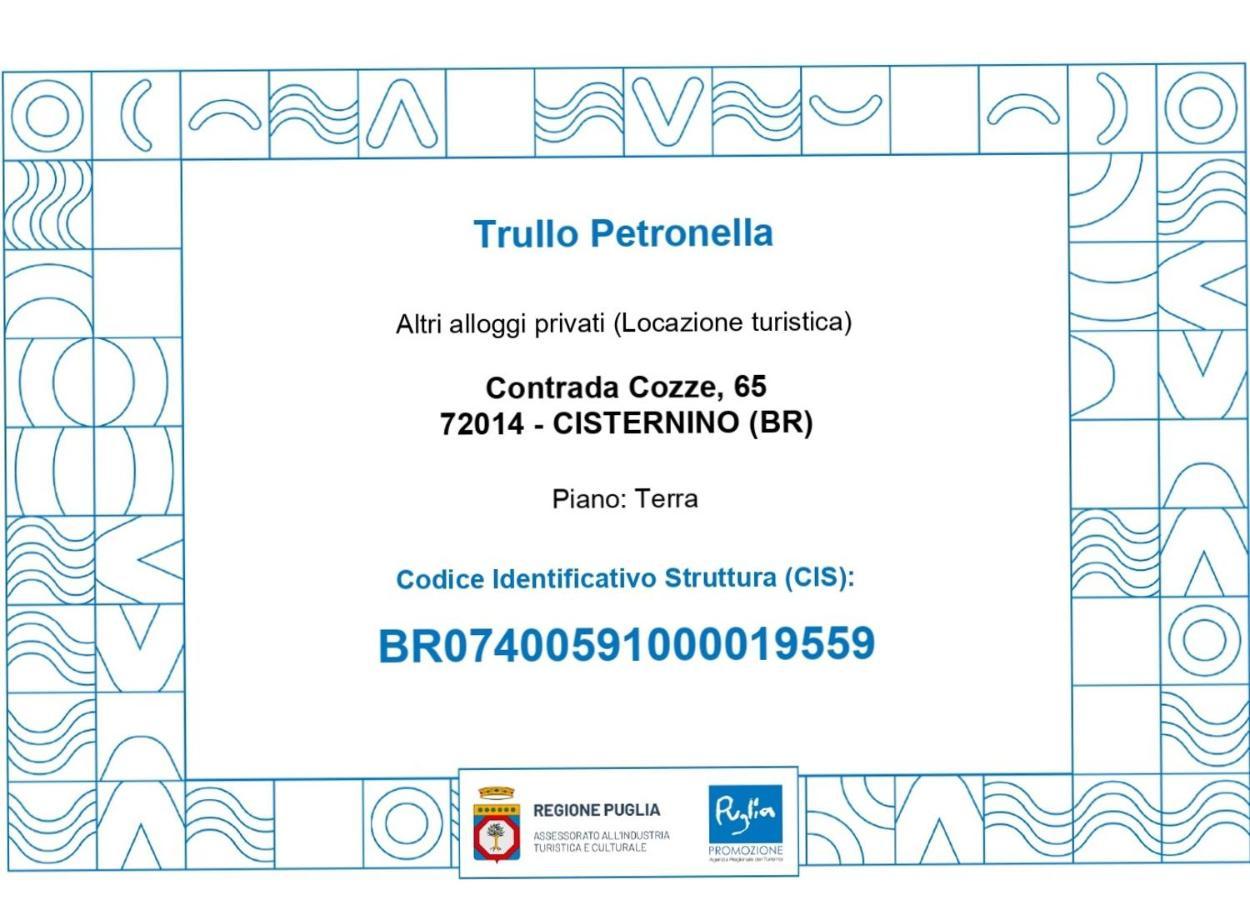 Trullo Petronella Villa Чистернино Екстериор снимка